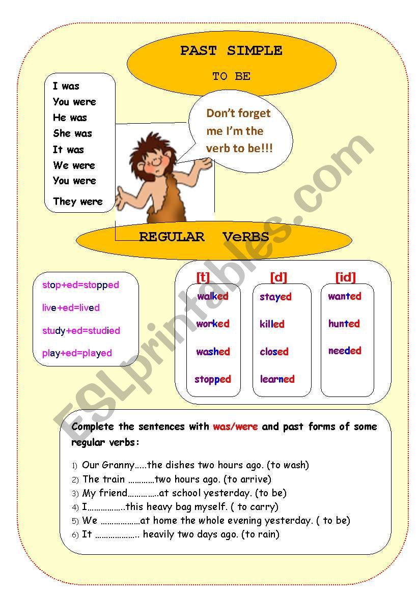 was/were worksheet