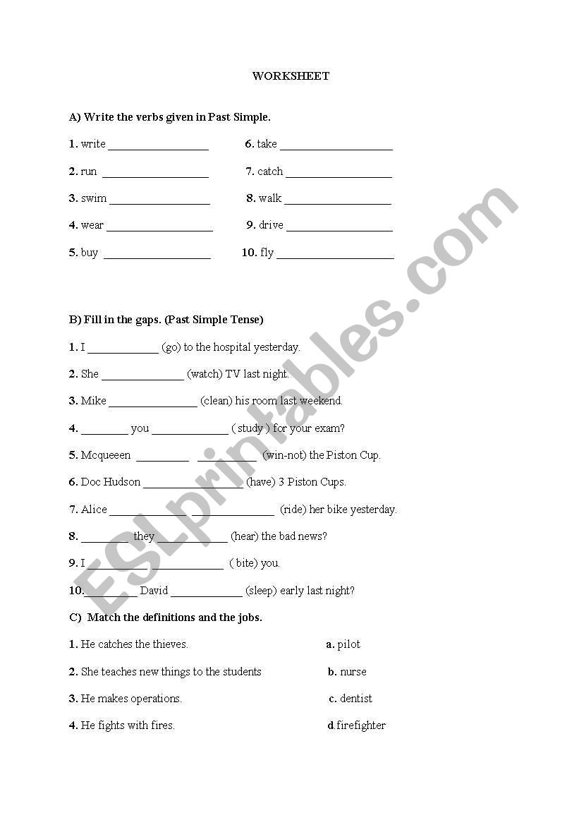 Worksheet worksheet