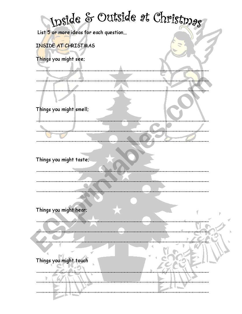Christmas Poetry worksheet