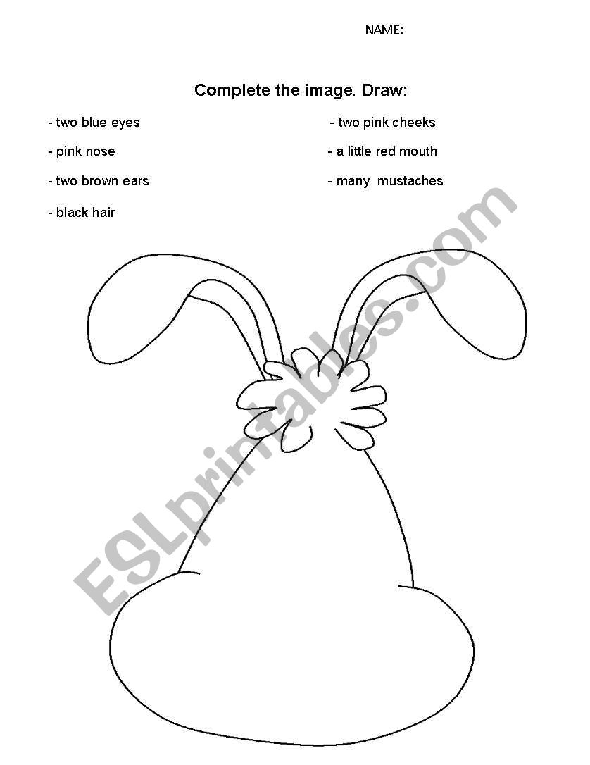 My Bunny worksheet