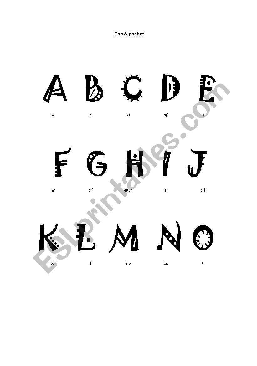 The Alphabet worksheet