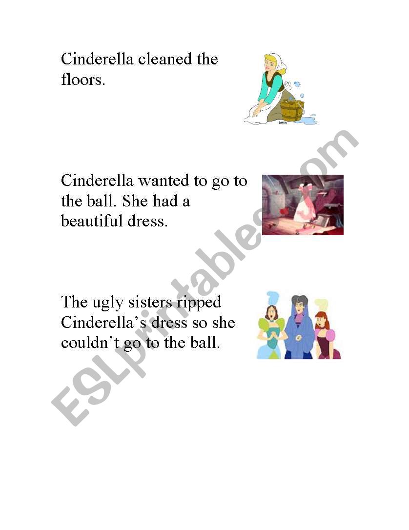 cinderella sequecing worksheet