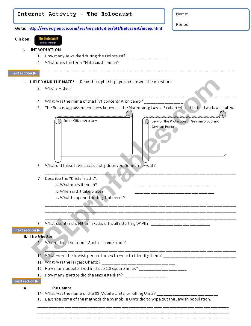 Internet Research - To go along with Glencoe Web page