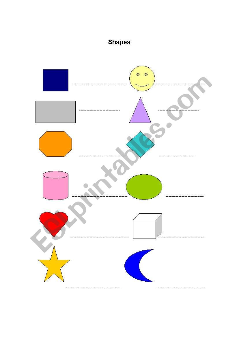 shapes worksheet