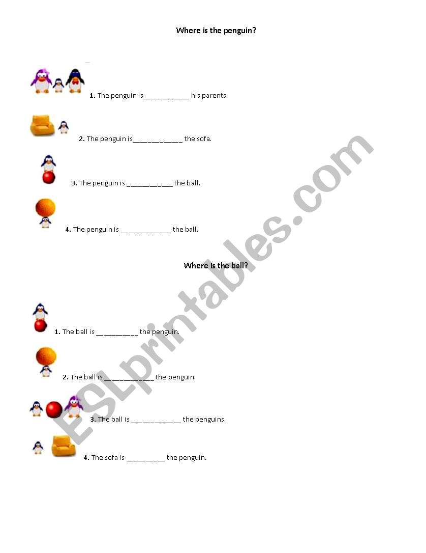 Where is...? worksheet