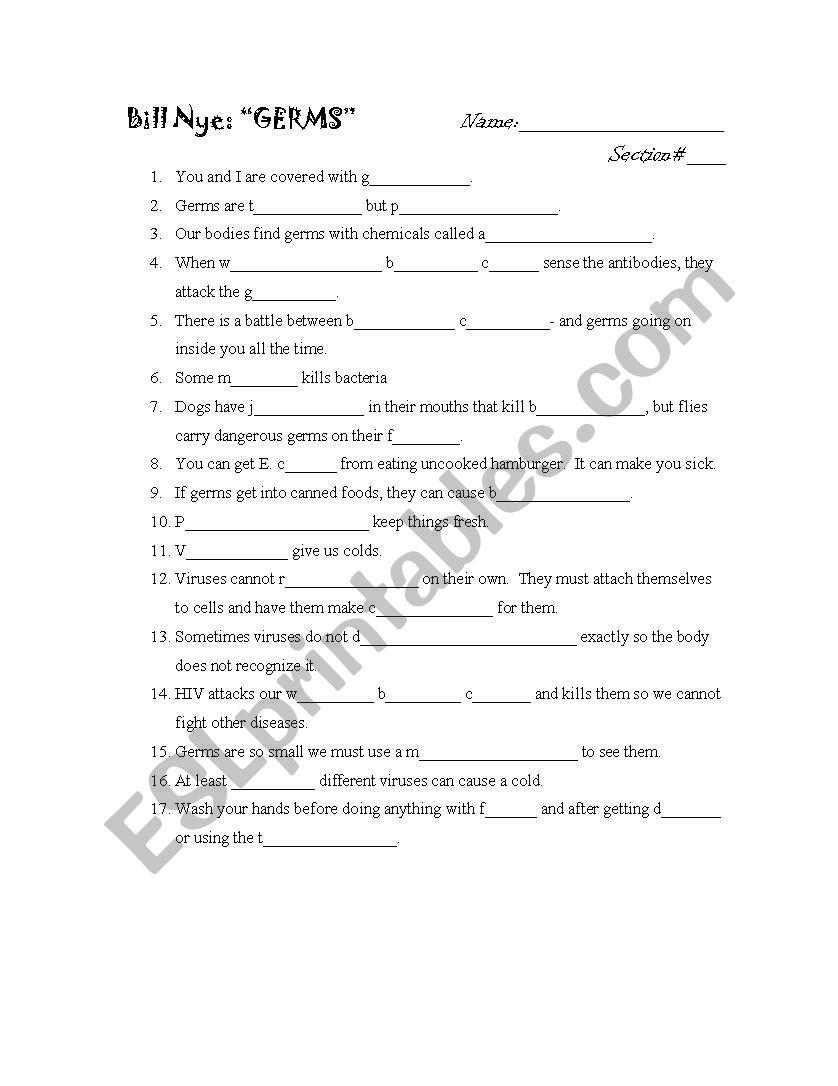 Bill Nye Biodiversity Worksheet Answers