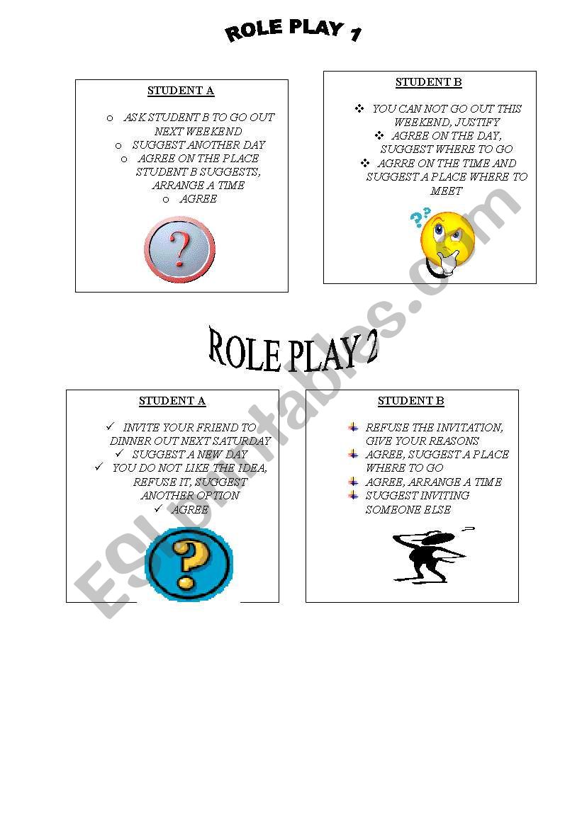 Role plays ADVICE - ESL worksheet by +NN+
