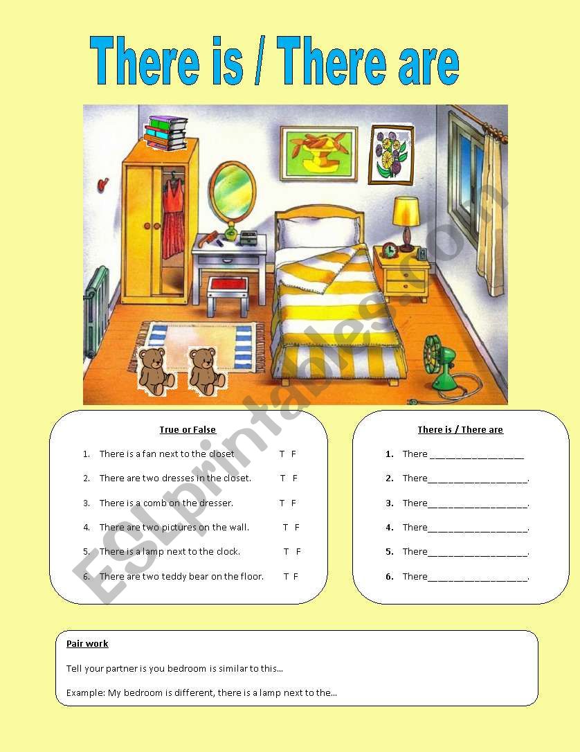 there is and there are - ESL worksheet by maggieudb