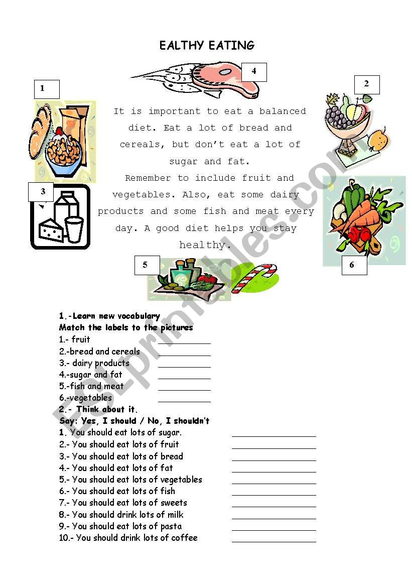 healthy eating quiz for kids printable