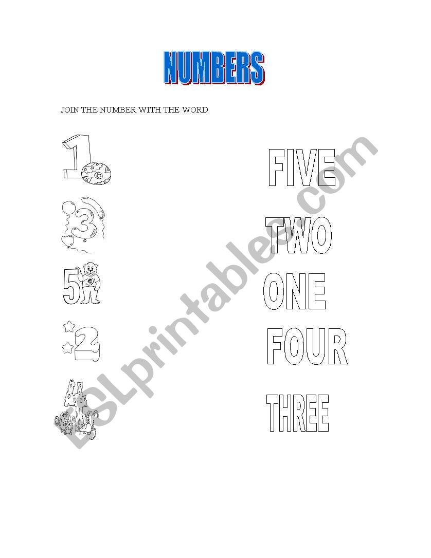 Numbers! worksheet