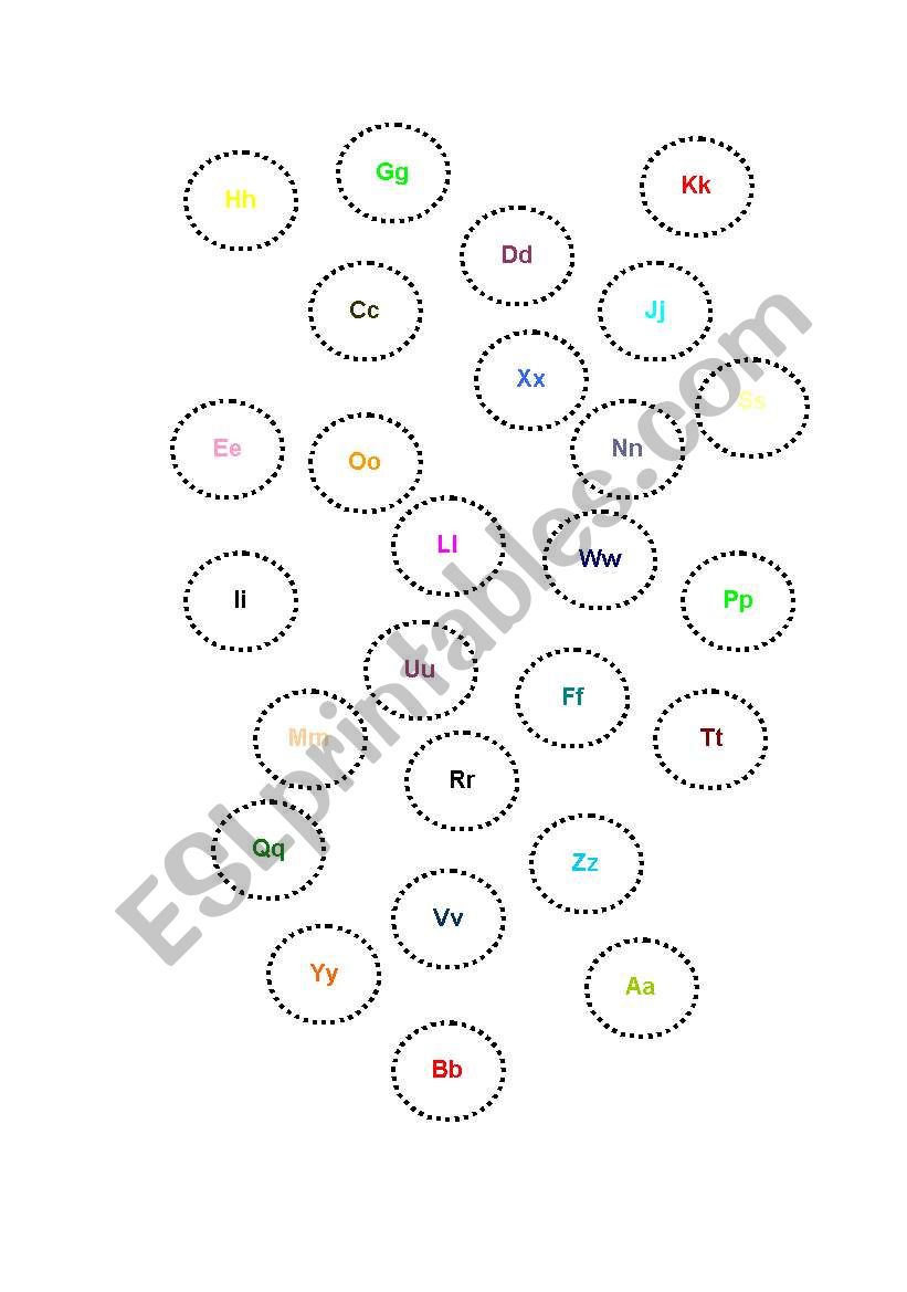 ABC cut outs worksheet