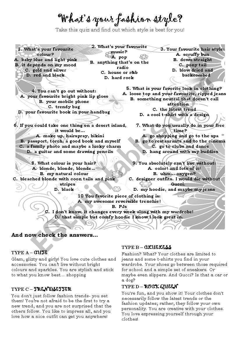 what-s-your-fashion-style-fashion-quiz-esl-worksheet-by-martabarszcz