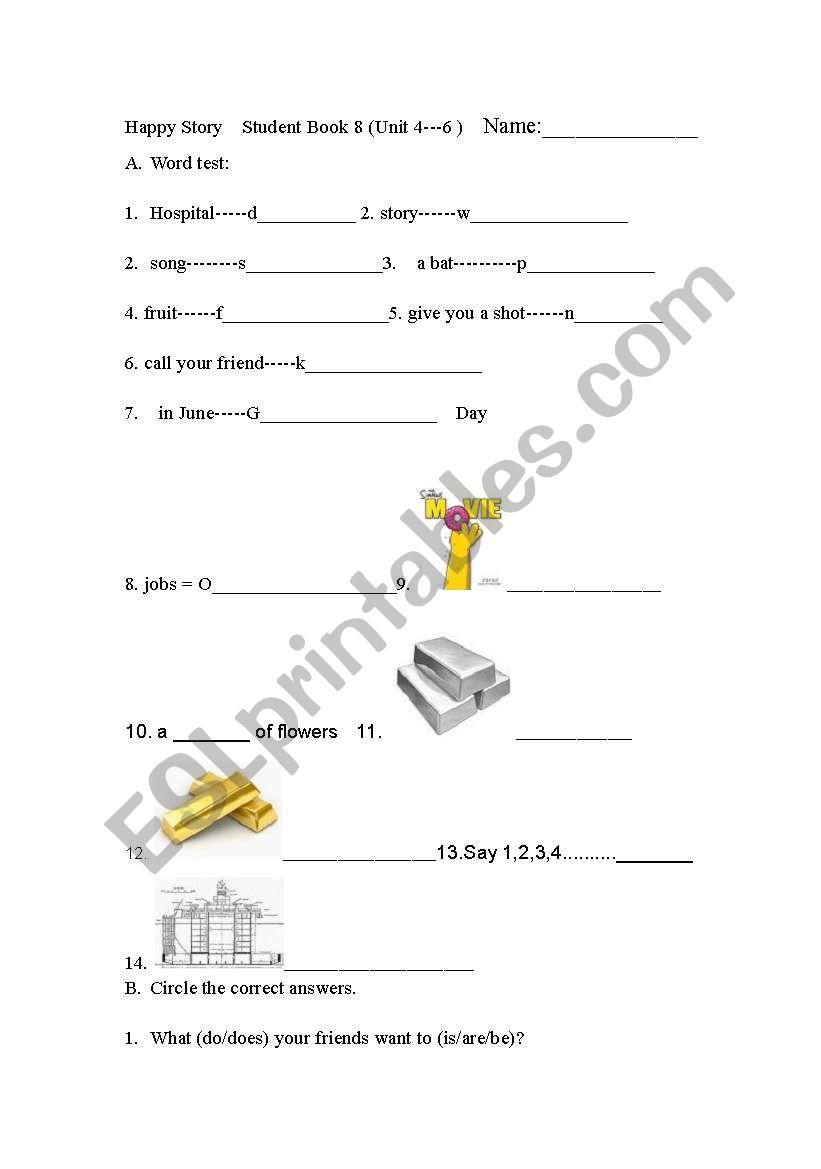 Test Paper worksheet