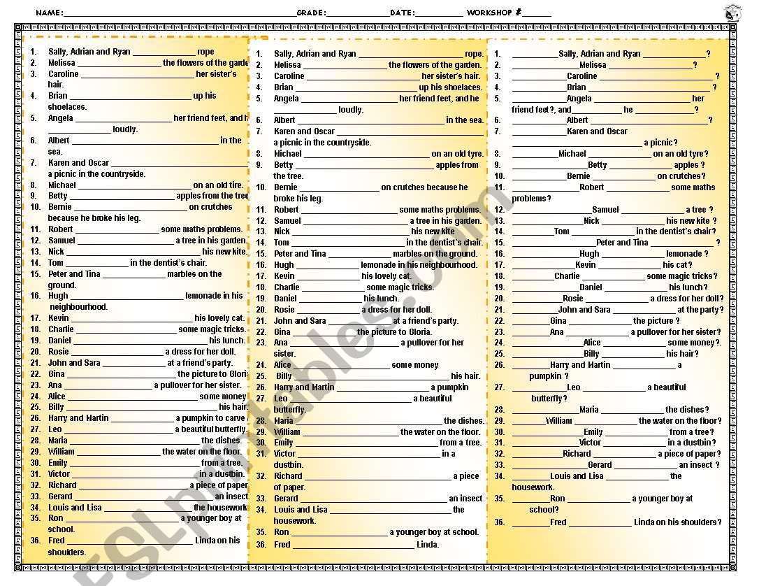 PRESENT PROGRESSIVE WORDSEARCH PART TWO