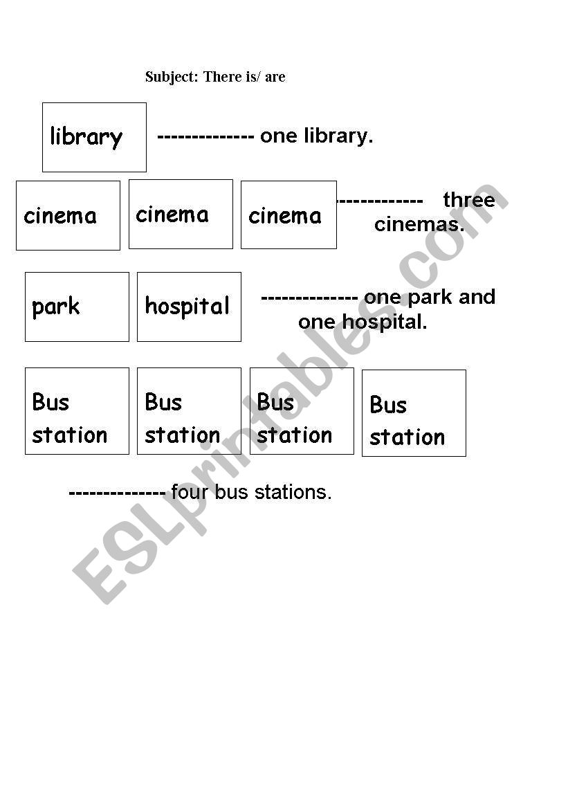 there is-are worksheet