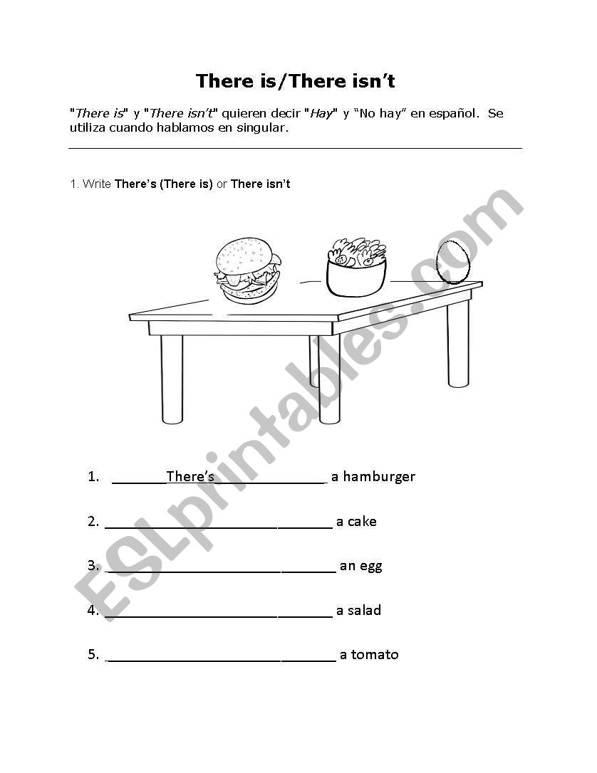 There is /There are worksheet