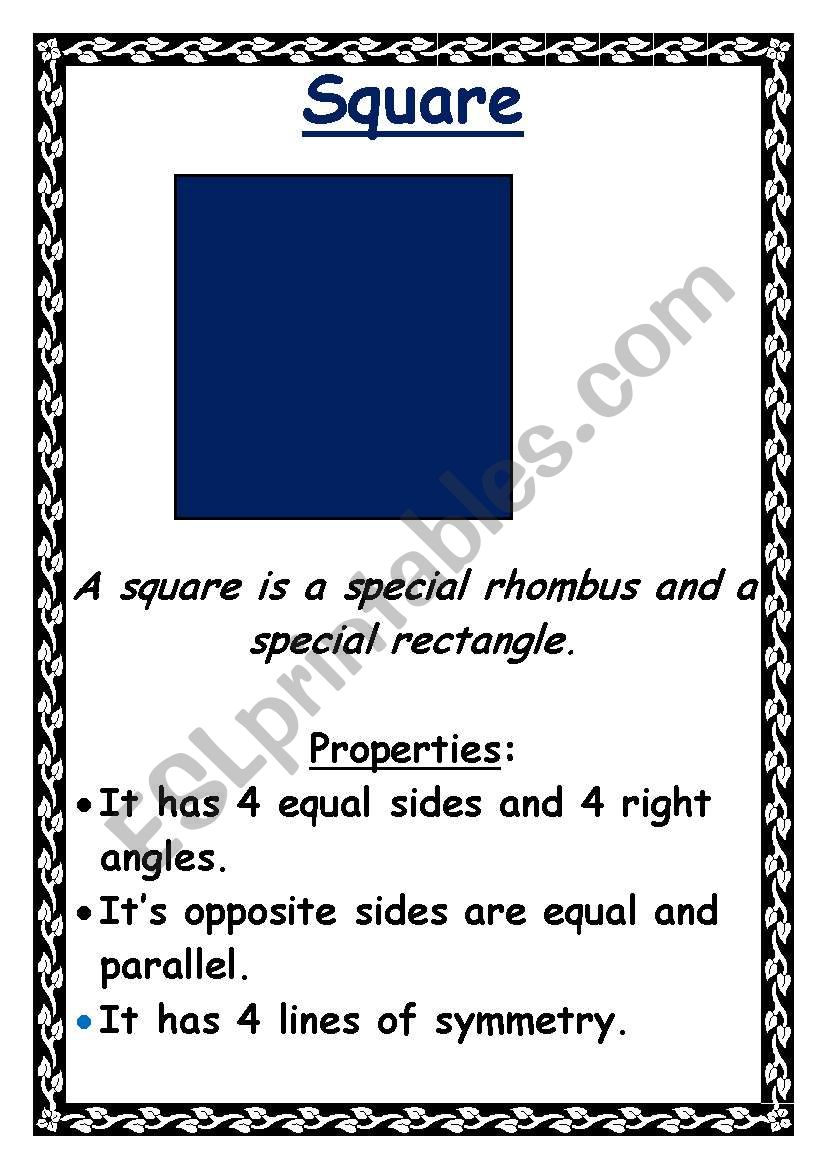 Properties of quadrilaterals worksheet