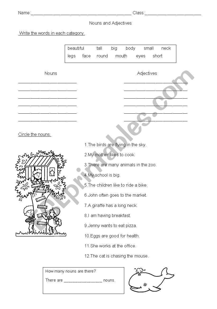 nouns worksheet