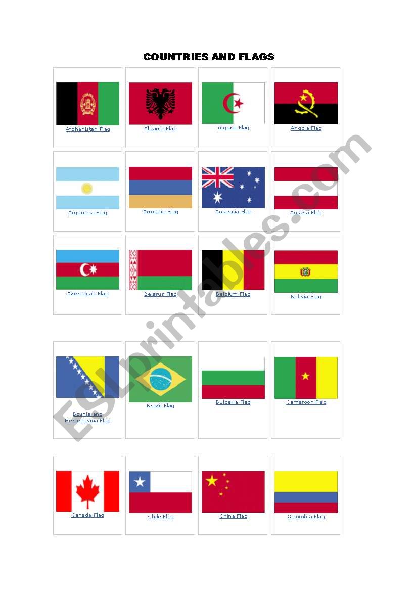 english-worksheets-countries-and-flags