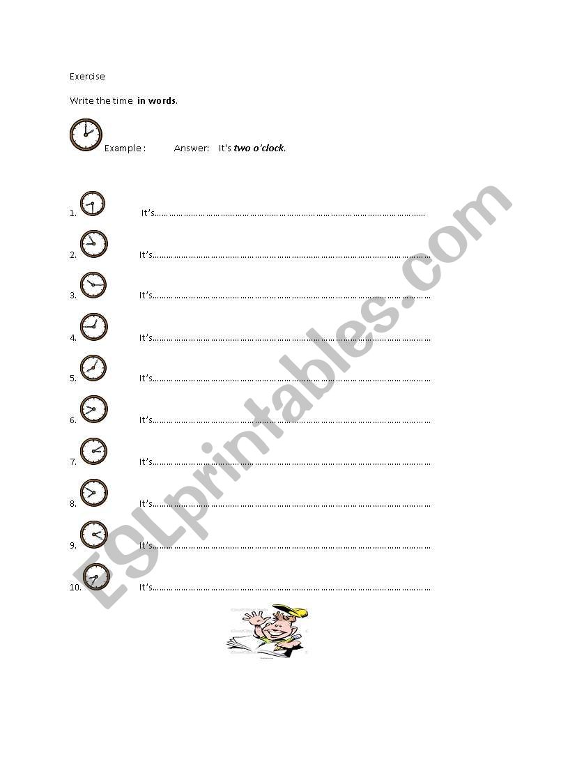 time worksheet