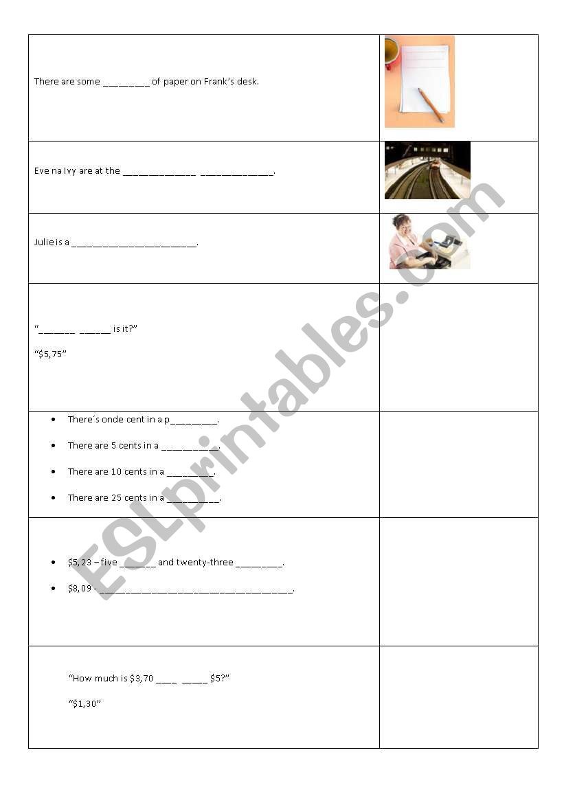 basic exercises worksheet