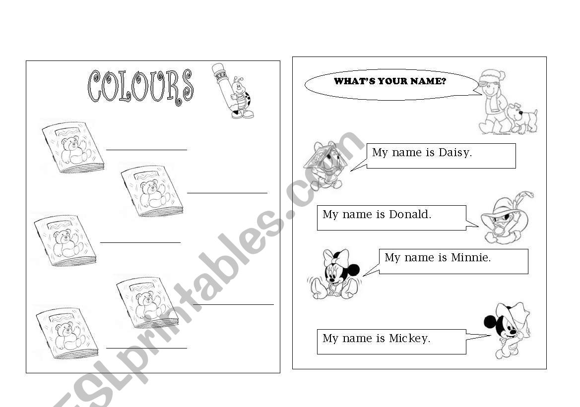 whats your name esl worksheet by mis miriam