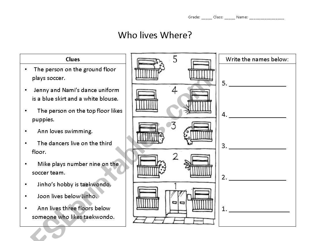 Ordinal Numbers Reading Puzzle