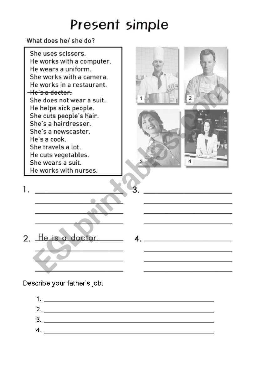 Job searching worksheet