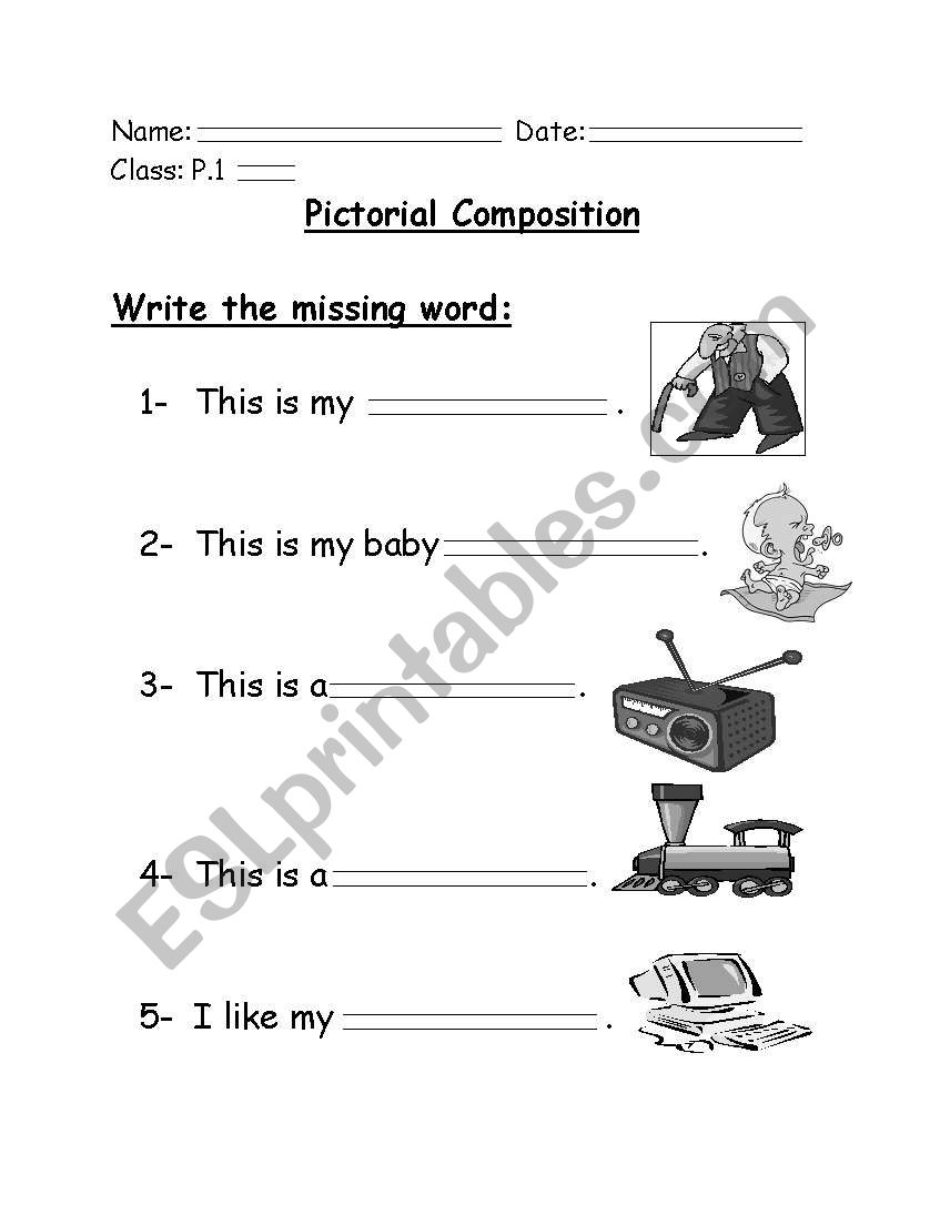 Pictorial Composition worksheet