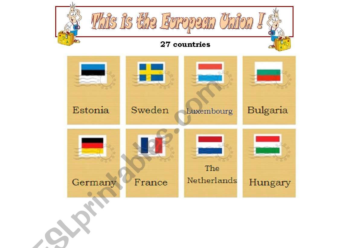 This is the European Union - 27 Countries - cards (part 2 )
