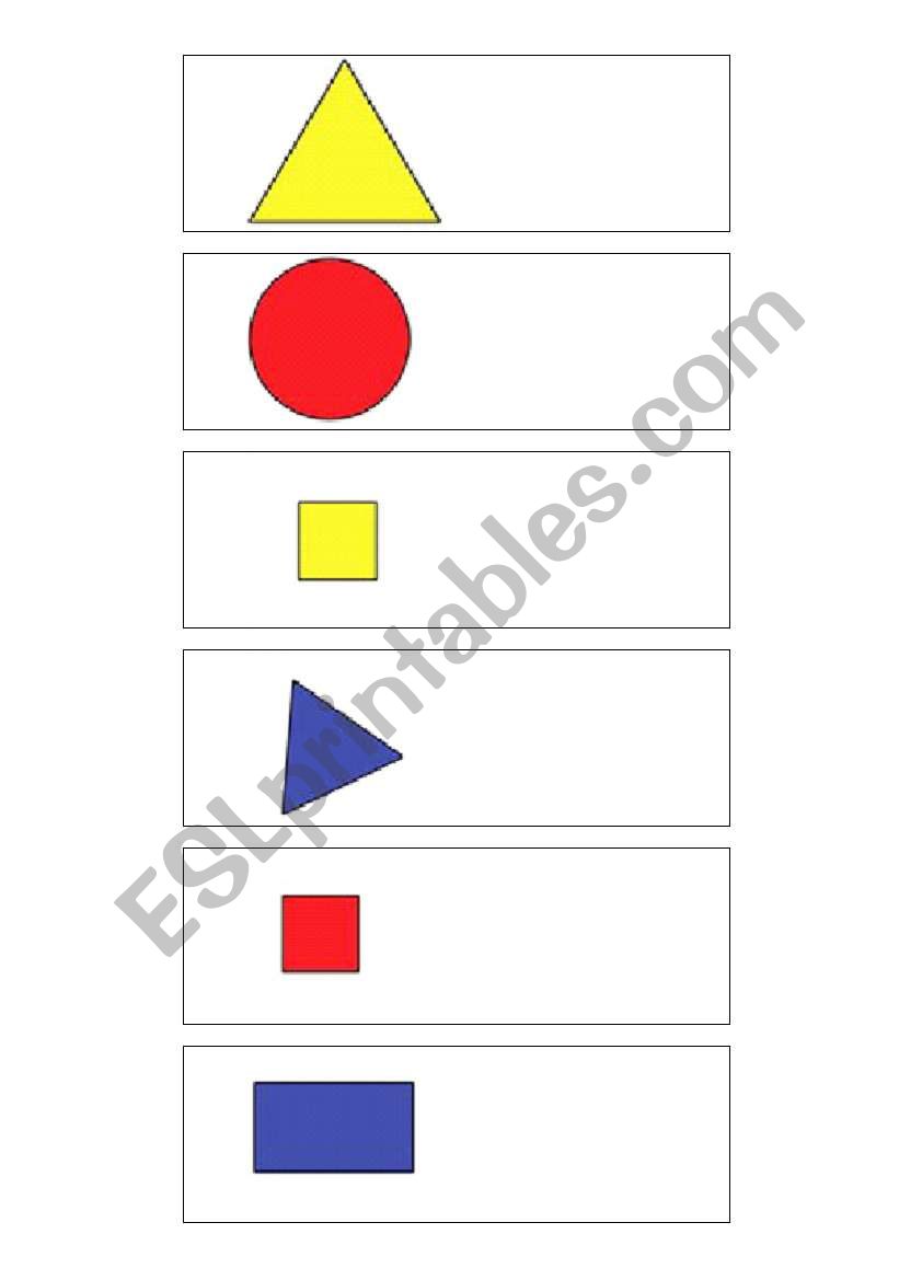 Shape Matching worksheet