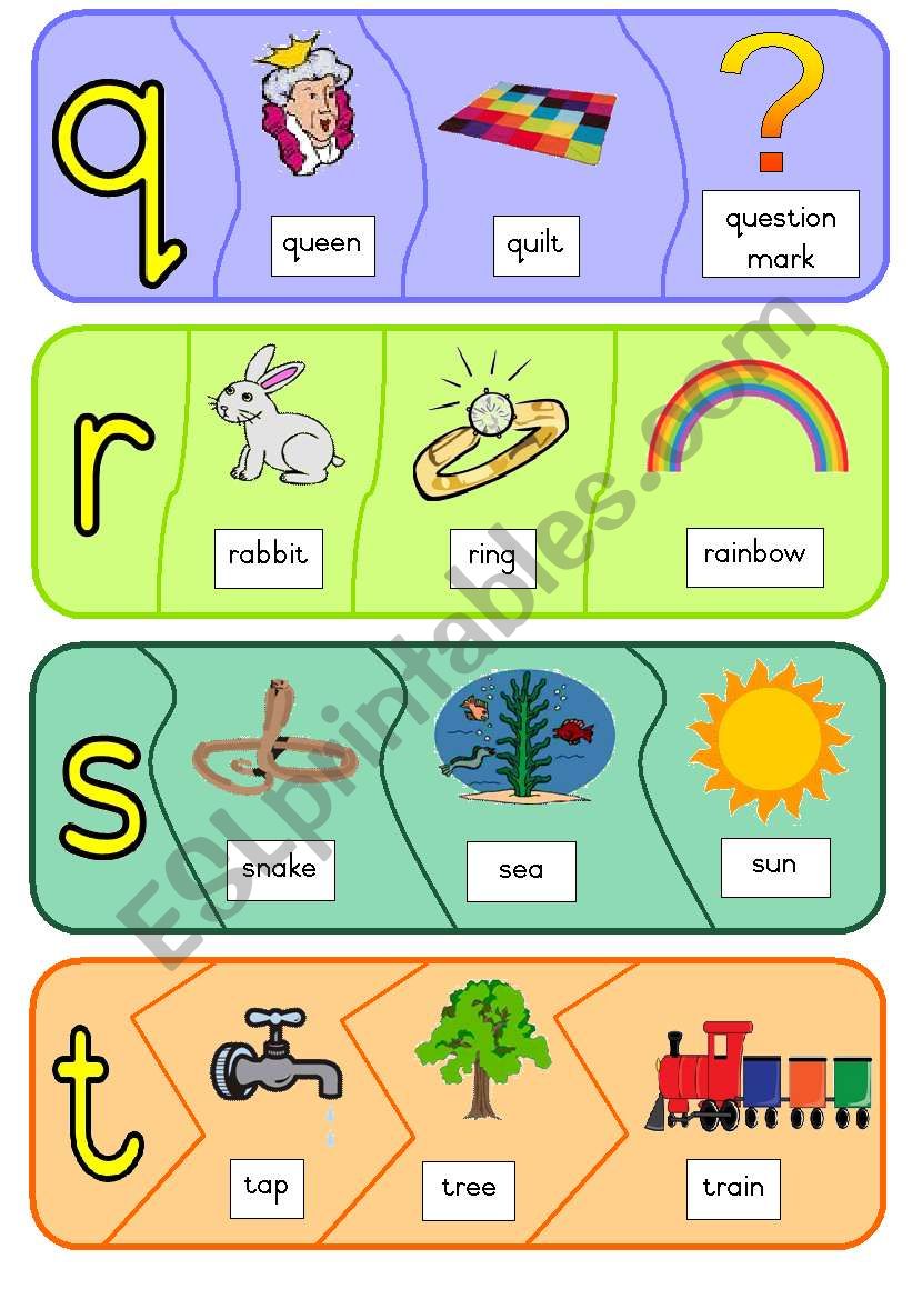 Phonic Puzzles Q To Z ESL Worksheet By Joeyb1