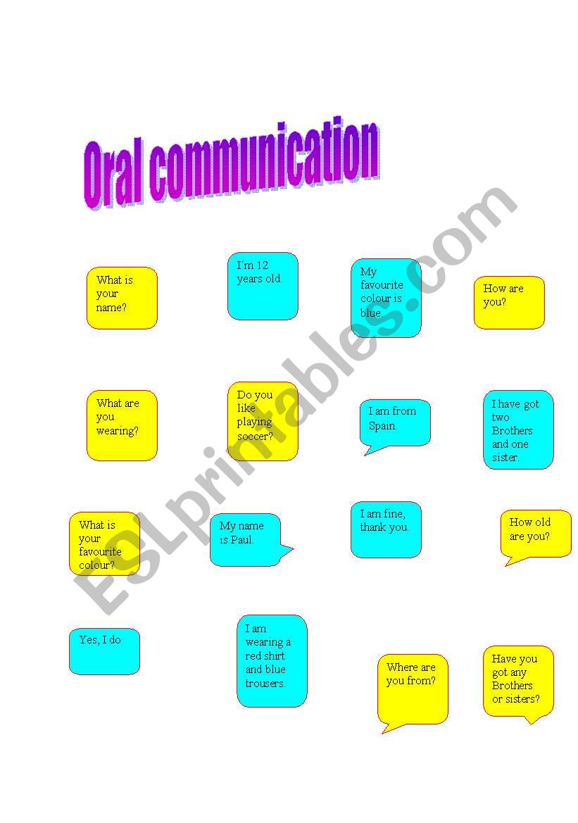 assignment oral communication english
