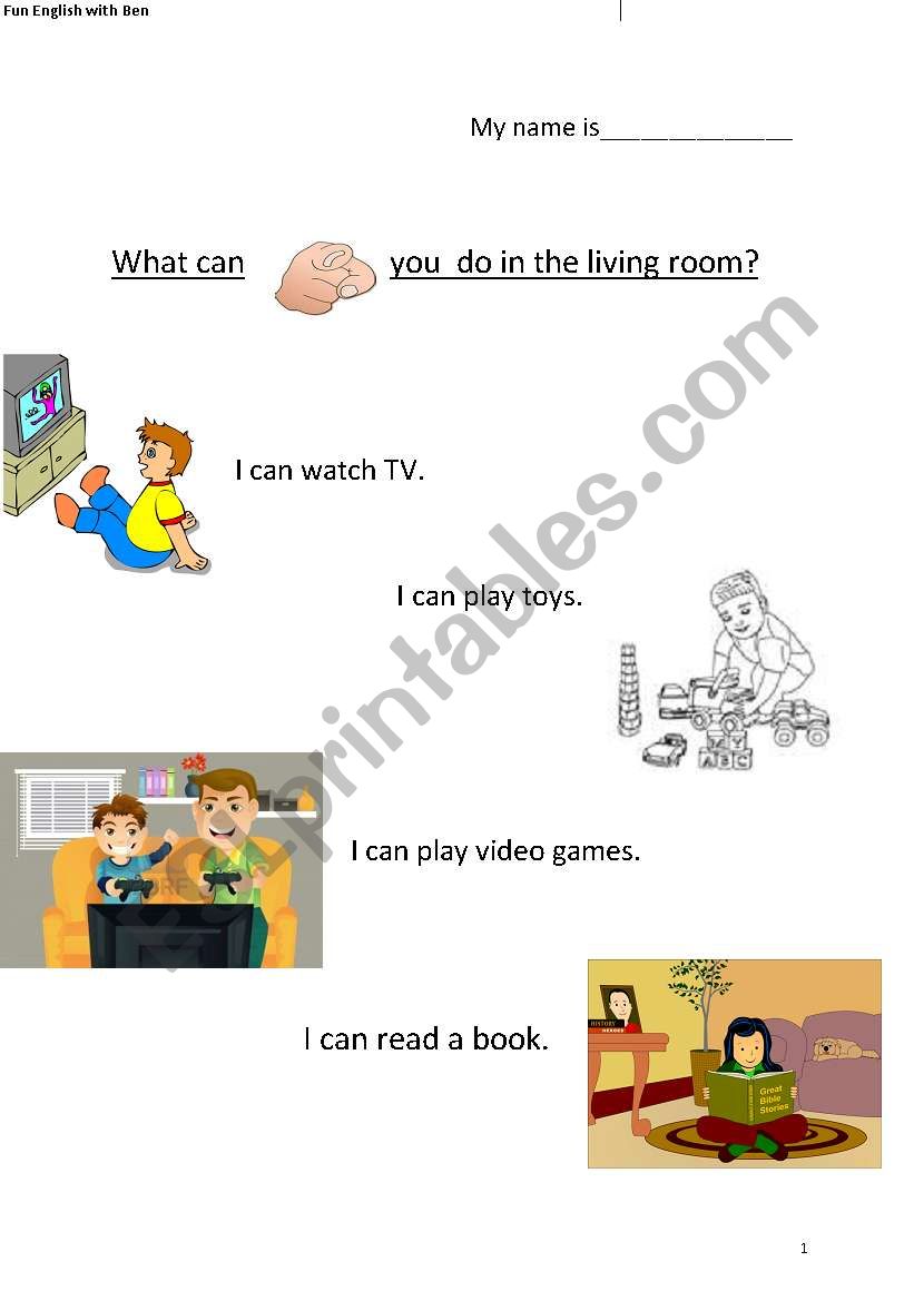 What can you do in the living room