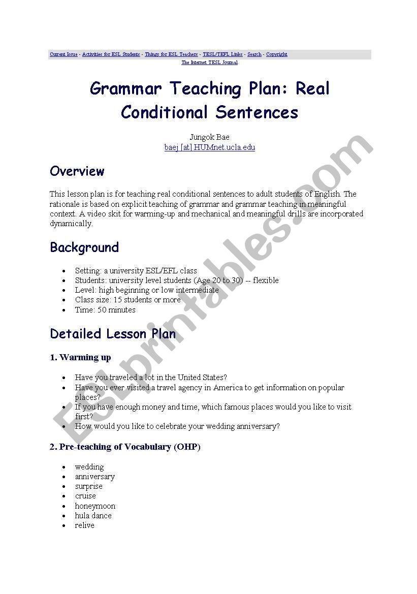 if clauses type 1 worksheet