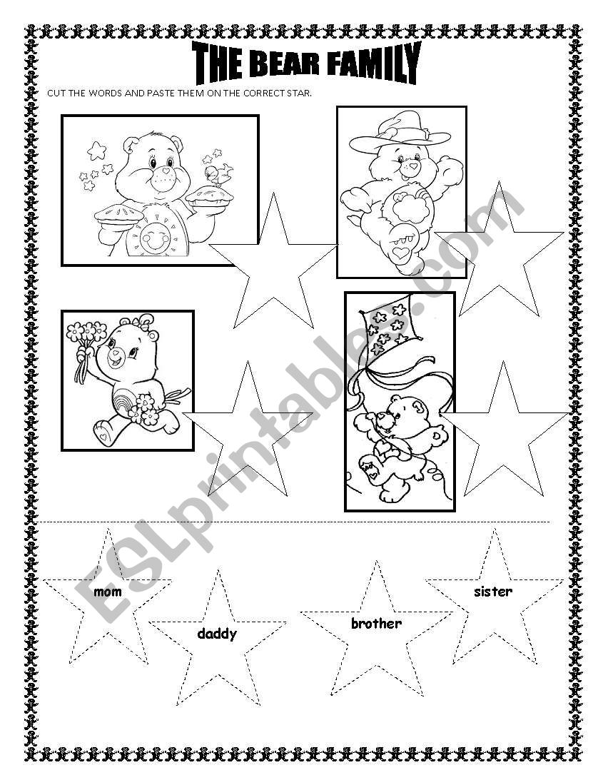 THE FAMILY BEAR worksheet