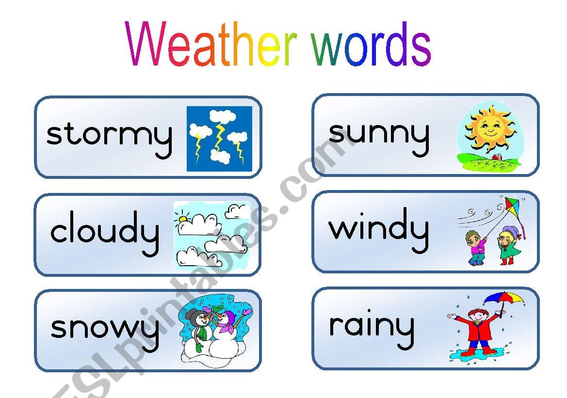 Weather and Date chart worksheet