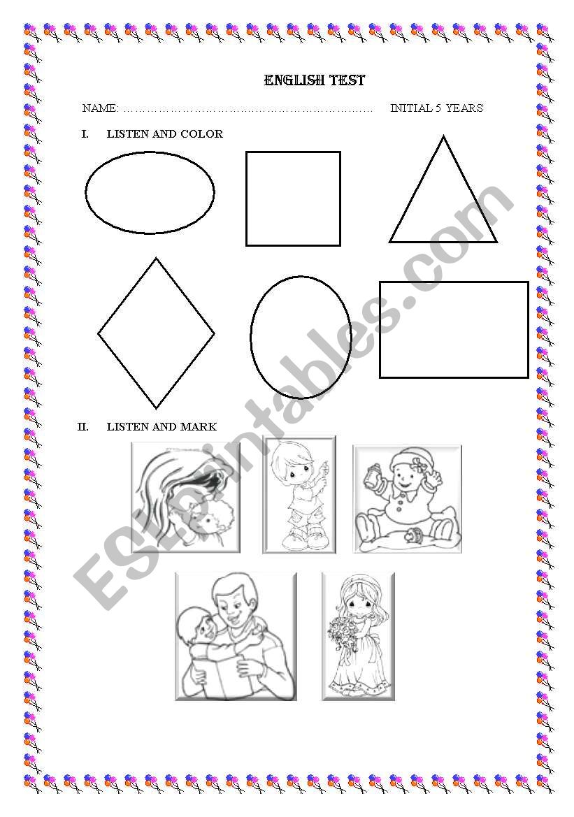 initial worksheet