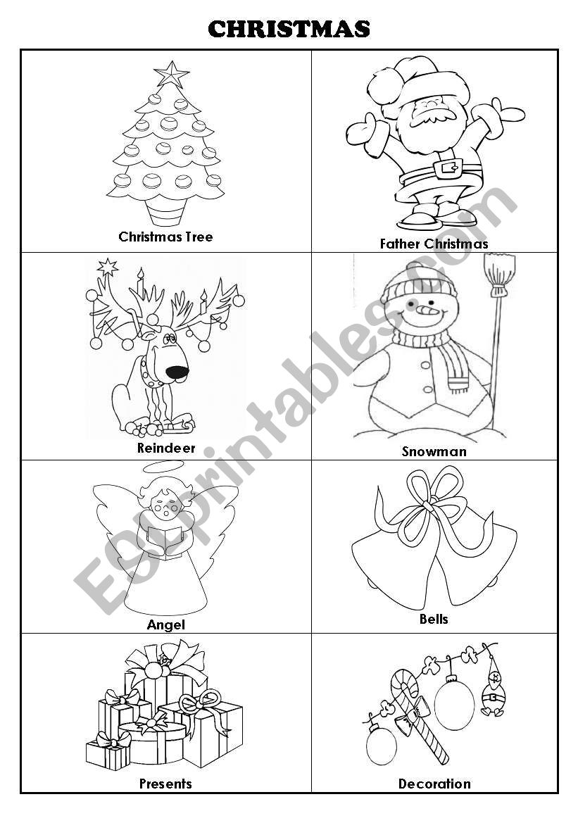 Christmas - ESL worksheet by ESLDias