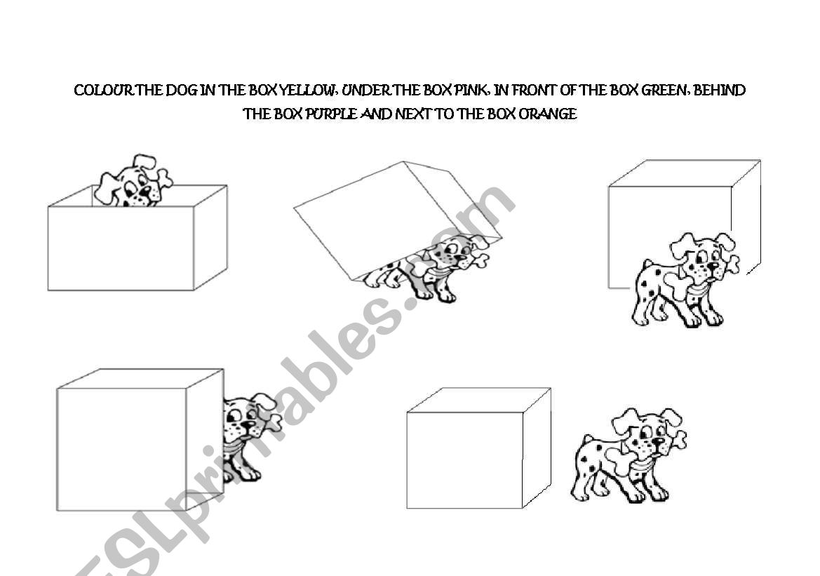 Prepositions worksheet