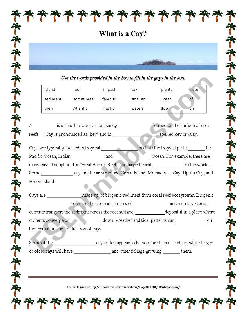 what-is-a-cay-cloze-activity-esl-worksheet-by-elapamor