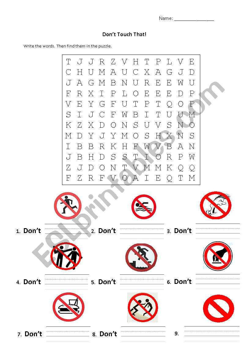 Dont do that! crossword puzzle