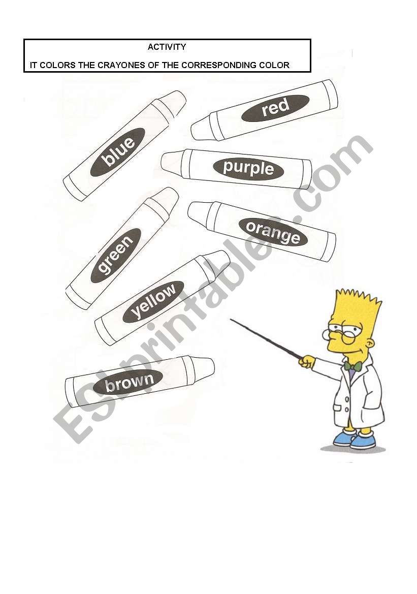 DOING WITH BART SIMPSON worksheet