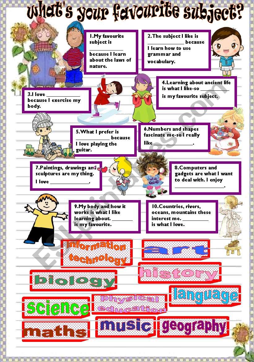 what-s-your-favourite-subject-esl-worksheet-by-liliaamalia