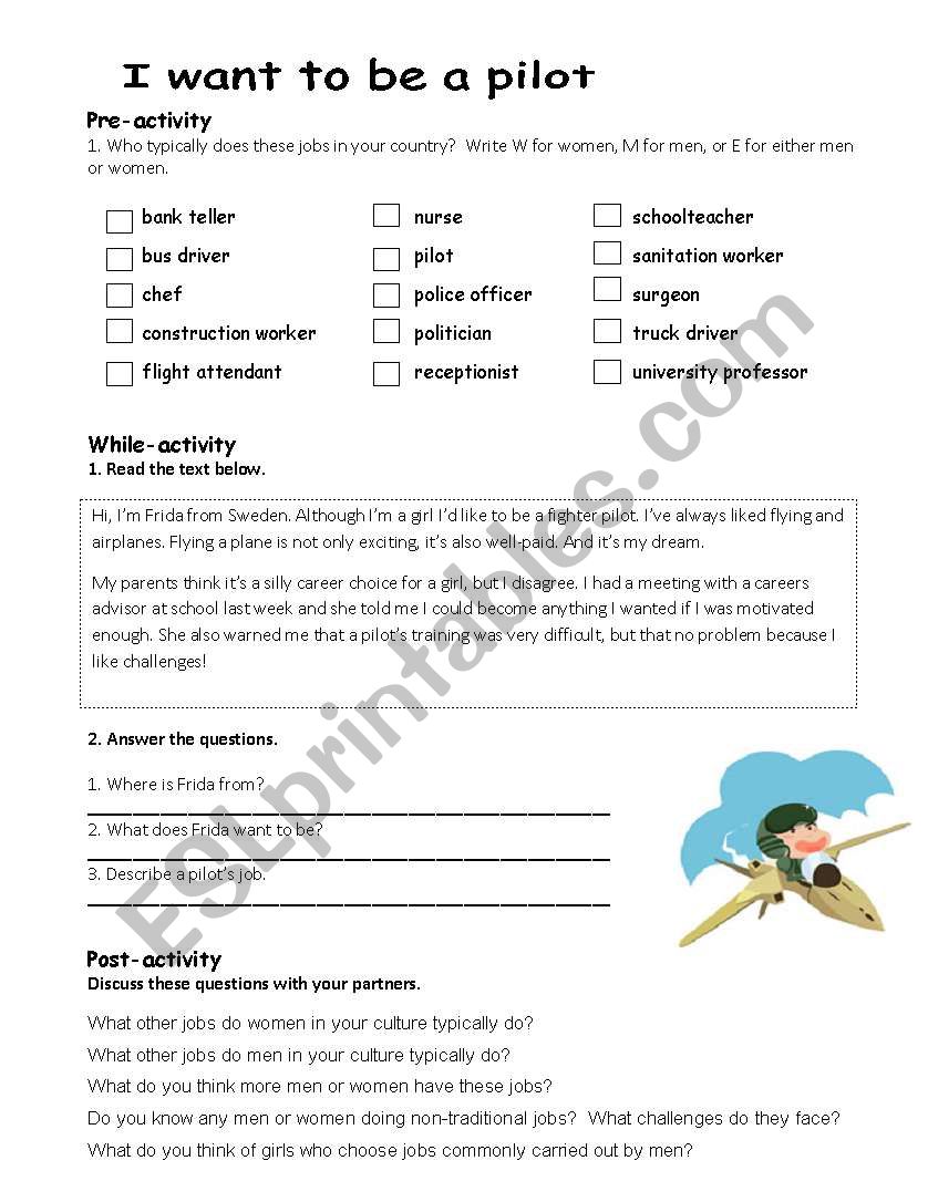 jobs worksheet