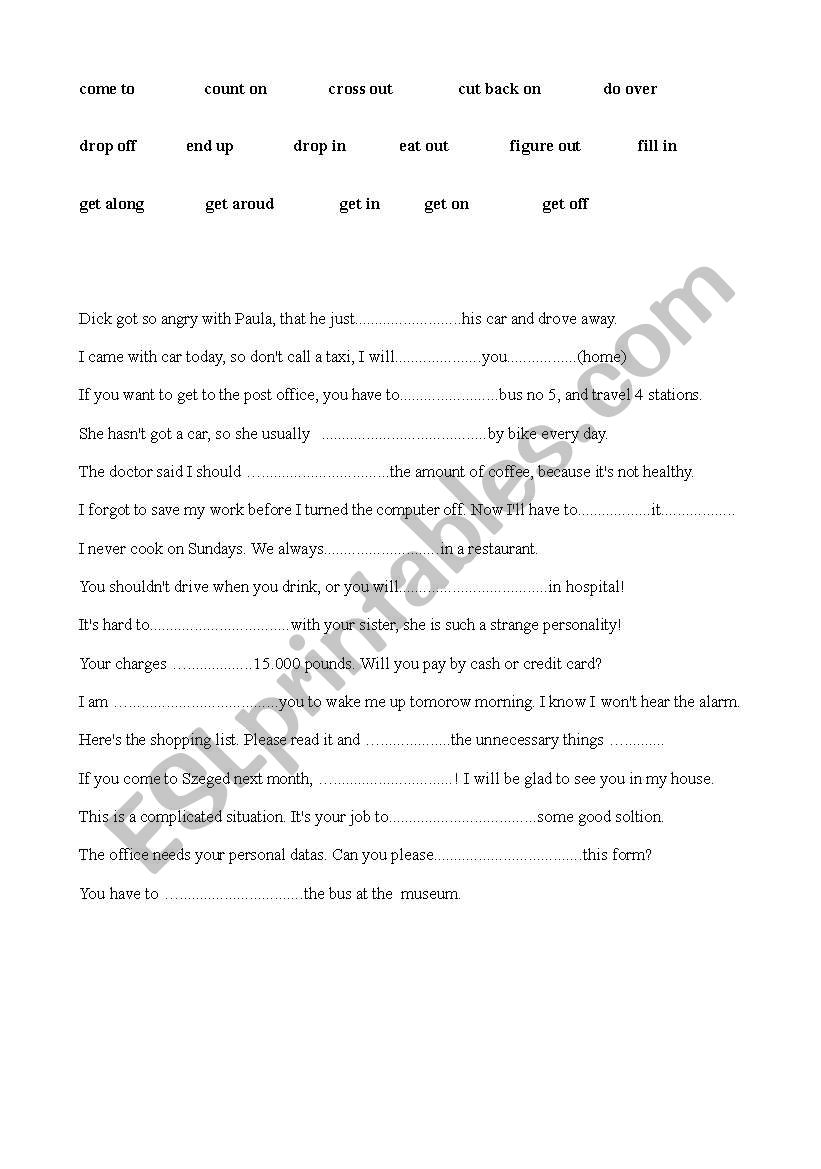 phrasal vbs3 worksheet