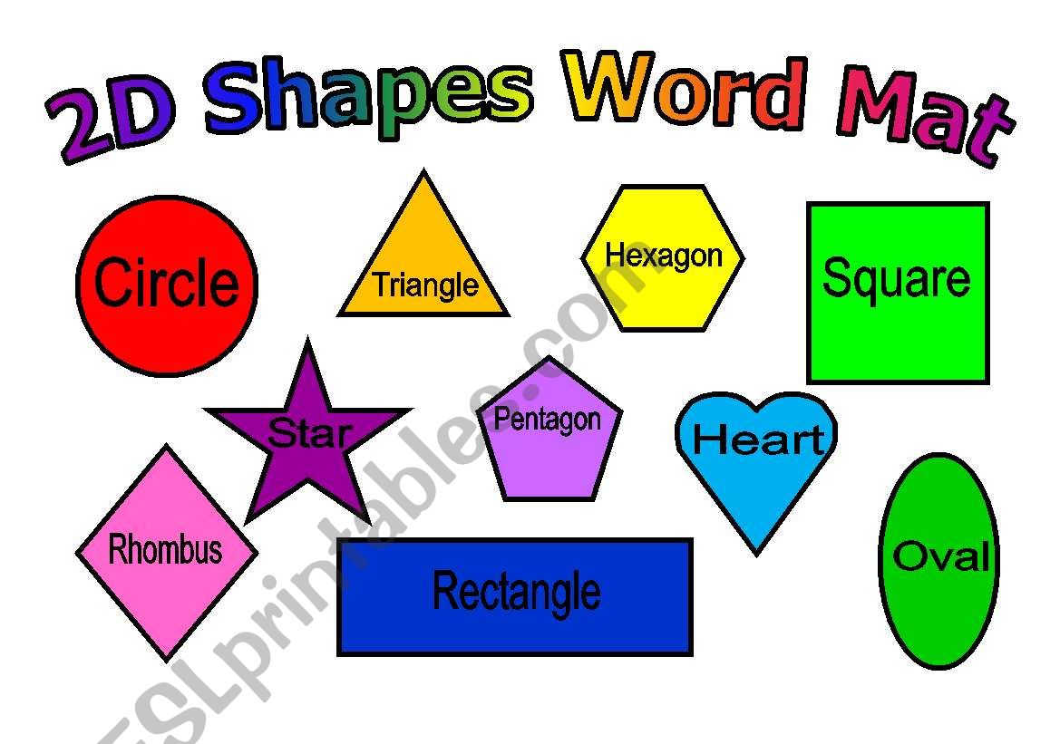 2 d shapes worksheet
