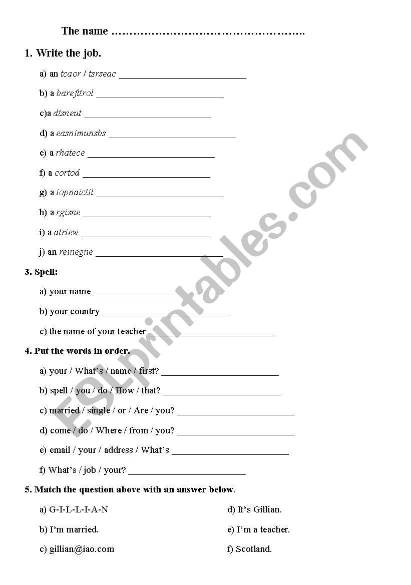 Exercise for beginners worksheet