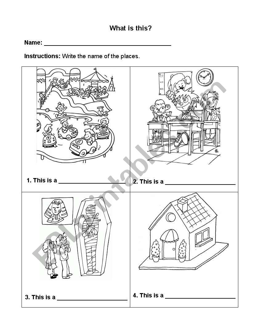 What place is this? worksheet