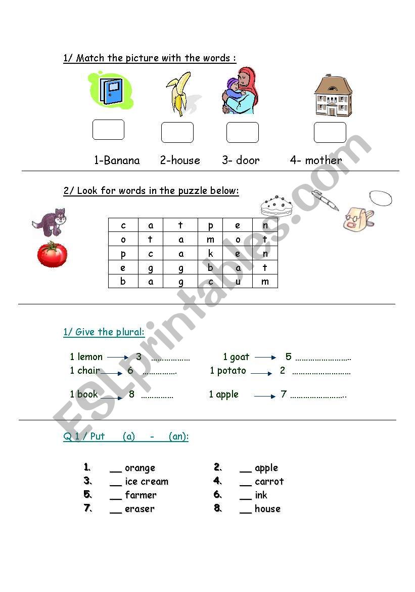 New quiz  worksheet